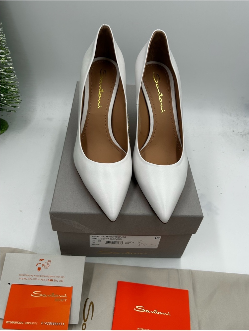 Women’s Santoni stiletto pump size 38/8 US made in Italy - Picture 11 of 11